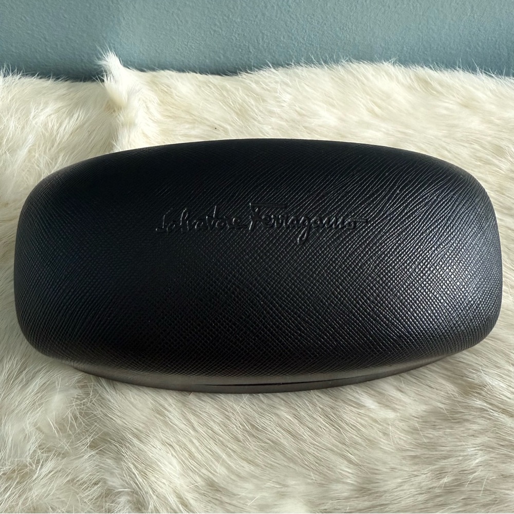 Salvatore Ferragamo Black Eyeglass Case